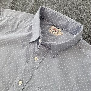 Faherty Men's Gray Star Print Shirt